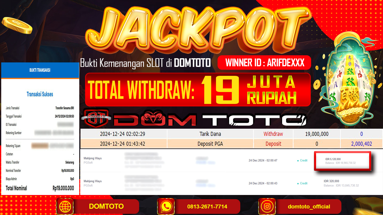 JACKPOT SLOT MAHJONG WAYS 24 DESEMBER 2024